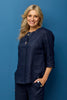 Cologne 1 Button 3/4 Sleeve Tunic