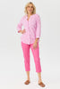 Ricamo 3/4 Sleeve Embroidered Shirt