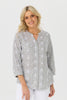 Ricamo 3/4 Sleeve Embroidered Shirt