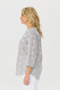 Ricamo 3/4 Sleeve Embroidered Shirt