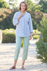 Ricamo 3/4 Sleeve Embroidered Shirt