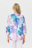 Butterfly Open Neck 3/4 Sleeve Shirt