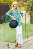 Marlo 3/4 Sleeve Collarless Shirt
