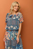 Mosaic Relaxed Short Sleeve Top