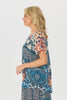 Mosaic Relaxed Short Sleeve Top