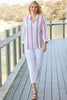 Cassandra Stripe 3/4 Sleeve Shirt