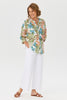 Chianti Open Neck 3/4 Sleeve Shirt