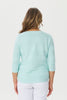 Hillary Side Button 3/4 Sleeve Sweater