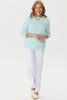 Hillary Side Button 3/4 Sleeve Sweater