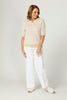 Port Fairy Stripe Elbow Slv Polo