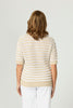 Port Fairy Stripe Elbow Slv Polo