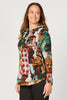 NERIDA BUTTON DETAIL L/SLV TOP