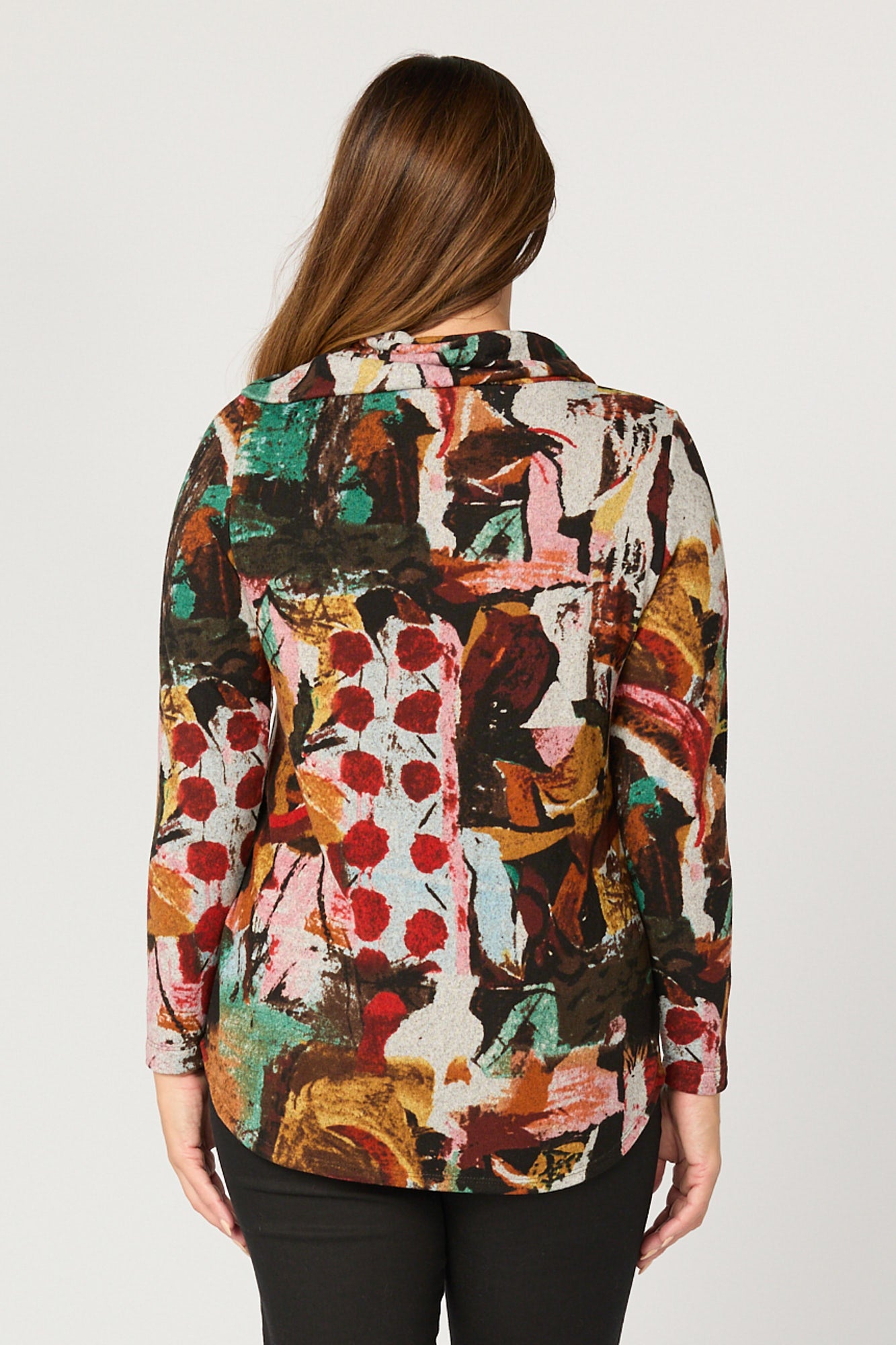 NERIDA BUTTON DETAIL L/SLV TOP