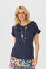 Lia Luxton Short Sleeve Button Detail Top