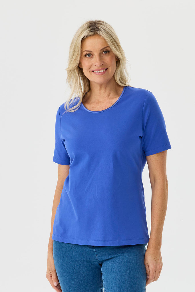 Everyday Ribbon Trim Short Sleeve Tee