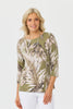 Palm Leaf 3/4 Sleeve Tee