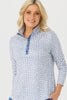 Escape Long Sleeve Stud Neck Polo Top