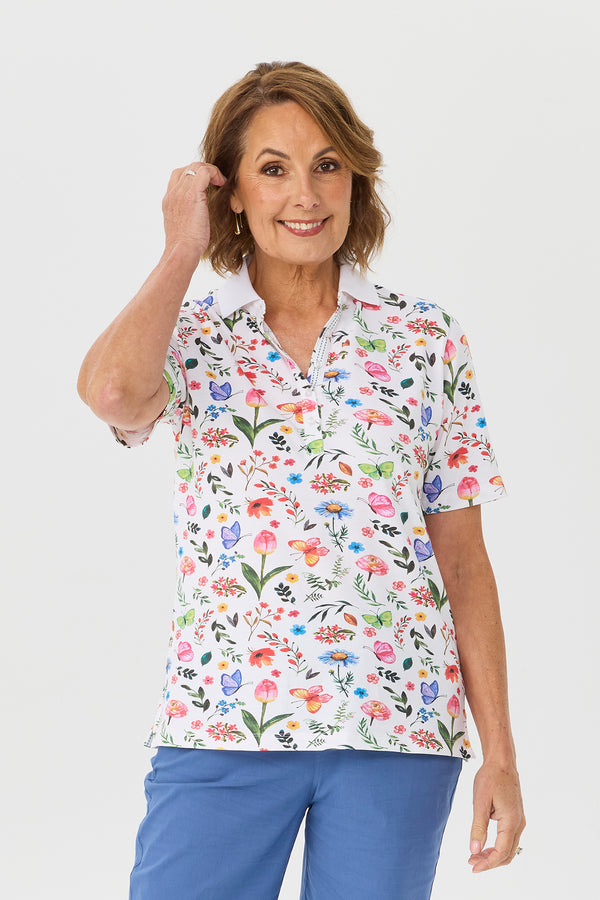 Madison Short Sleeve Polo Top