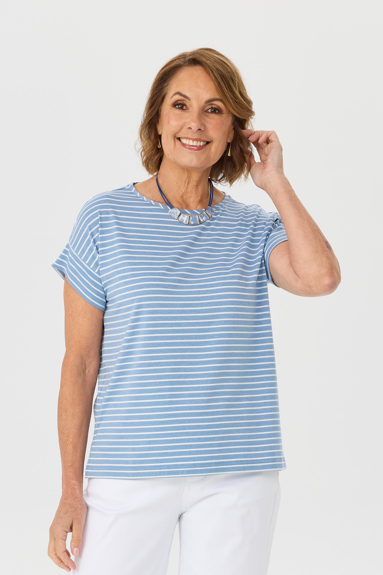Pebble Stripe Short Sleeve Tee