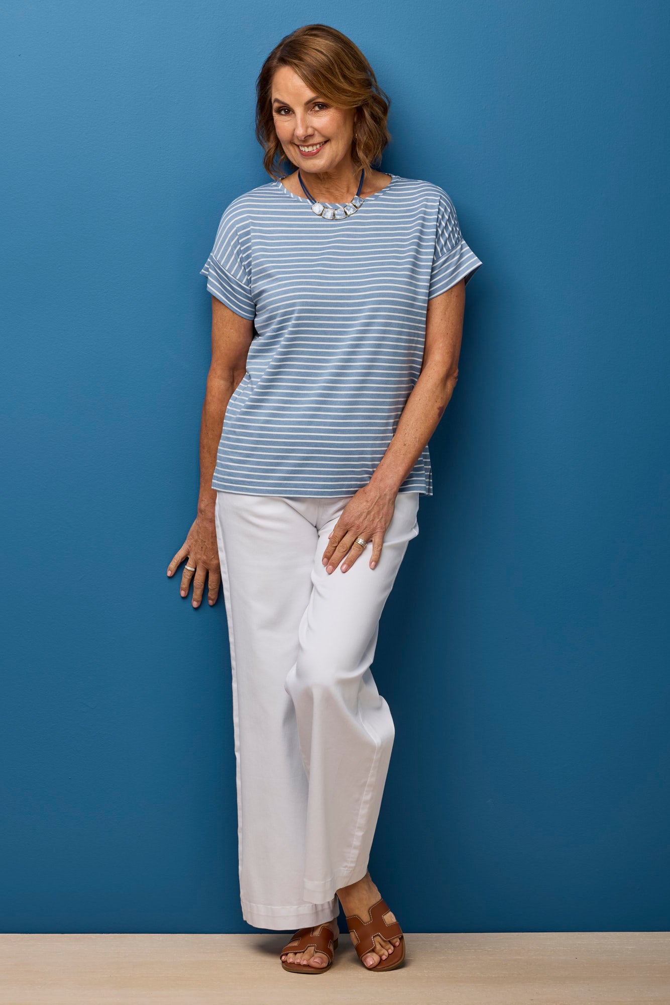 Pebble Stripe Short Sleeve Tee