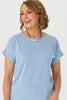 Pebble Stripe Short Sleeve Tee