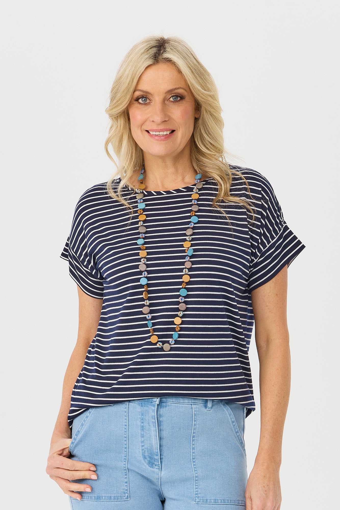 Pebble Stripe Short Sleeve Tee