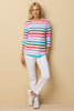 Kylie 3/4 Sleeve Print Tee