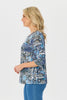 Ruby 3/4 Sleeve Burn Out Top
