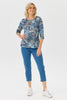 Ruby 3/4 Sleeve Burn Out Top