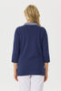 Kingsley 3/4 Sleeve Zip Neck Polo