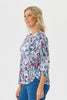Eternity Printed 3/4 Sleeve Top