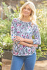 Eternity Printed 3/4 Sleeve Top