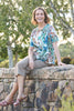 Chianti Short Sleeve Pleat Back Tee