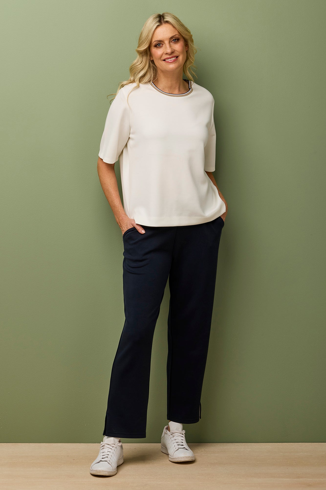 Zen Short Sleeve Trim Top