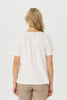 Monica Short Sleeve Lace Panel Tee