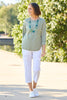 Stripe Eternity 3/4 Sleeve Top