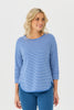 Stripe Eternity 3/4 Sleeve Top