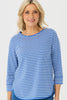 Stripe Eternity 3/4 Sleeve Top