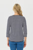 Stripe Eternity 3/4 Sleeve Top