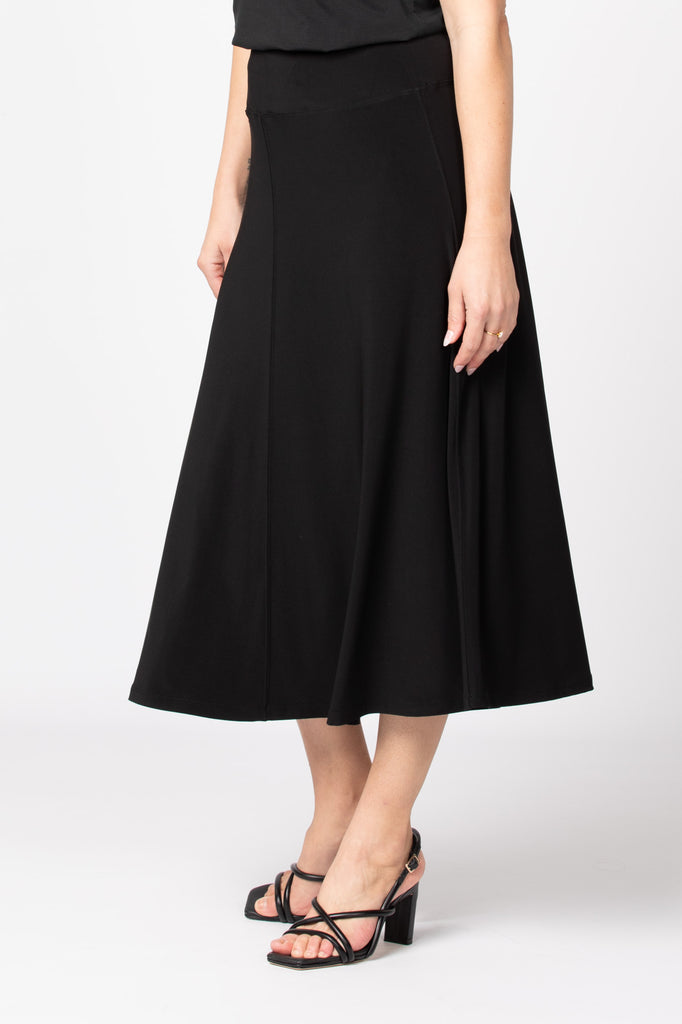 HUSH FLARED MIDI SKIRT