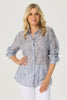 WAVY STRIPE 3/4 SLV SHIRT