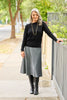 Middleton Check Gored Pull On Skirt