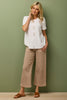 Darcy 7/8 Zip Wide Leg Jean