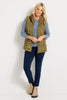 LAKESHORE ZIP UP RUCHED VEST