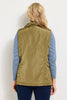 LAKESHORE ZIP UP RUCHED VEST