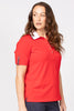 CLUBHOUSE SHORT SLEEVE TAB POLO TOP