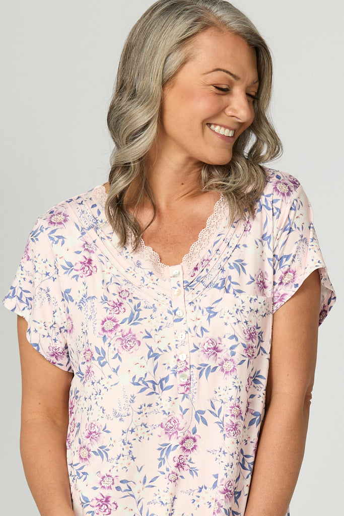 Loretta Short Slv Nighty In Bag