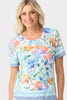 Romy Short Sleeve Burn Out Print Tee