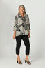 Tahara 3/4 Slv Zip Back Shirt