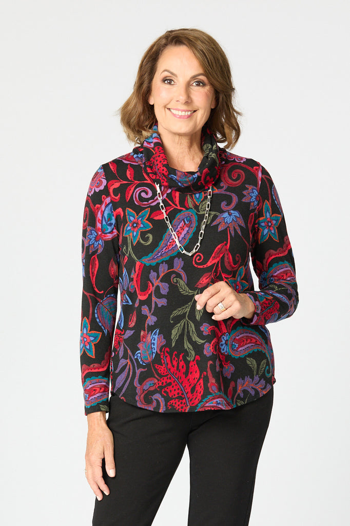 MEDICI COSY COWL NECK TOP